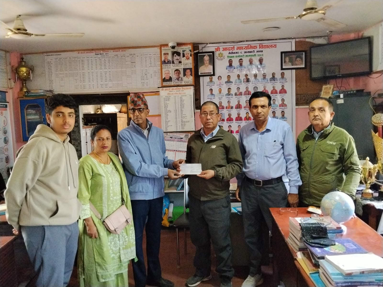 सङ्ग्रहालय निर्माणमा पूर्व विद्यार्थी शंकरले दिए ५१ हजार