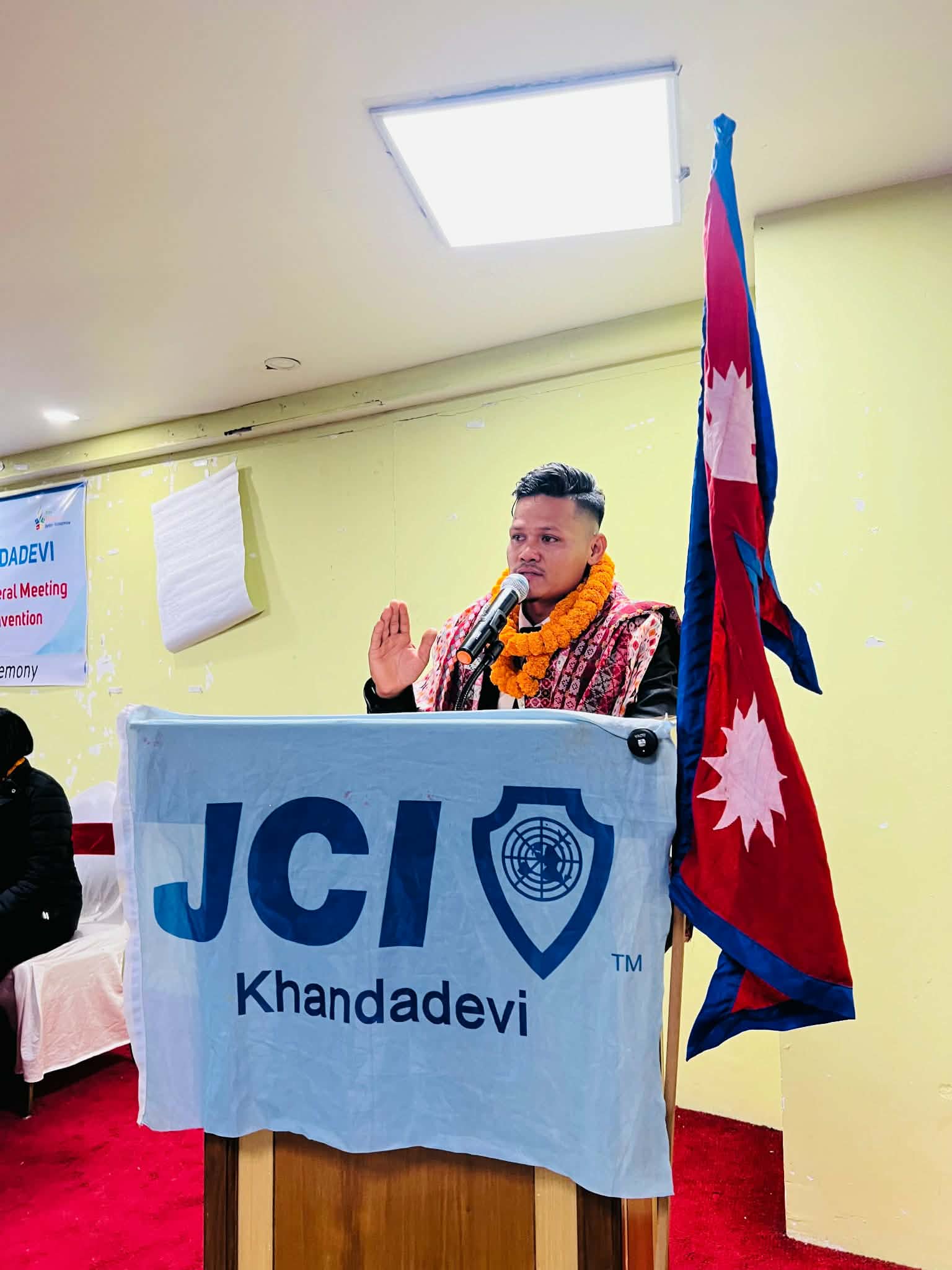 खाँडादेवी जेसीज अध्यक्षमा सुदिप श्रेष्ठ