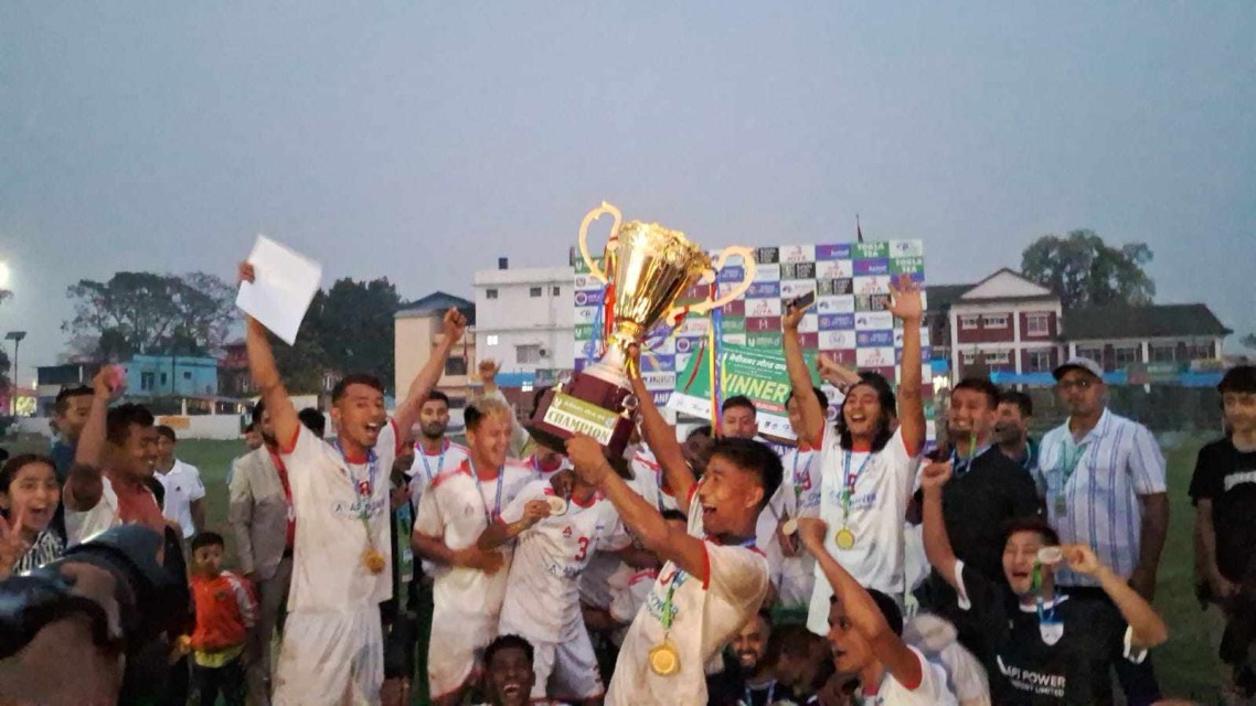 चर्च ब्वाइजले उचाल्यो कप, पर्शु राई उदीयमान खेलाडी