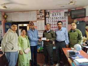 सङ्ग्रहालय निर्माणमा पूर्व विद्यार्थी शंकरले दिए ५१ हजार