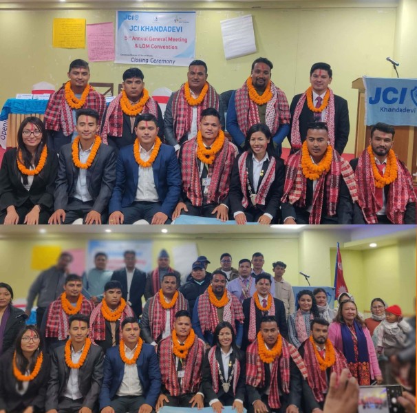 खाँडादेवी जेसीज अध्यक्षमा सुदिप श्रेष्ठ